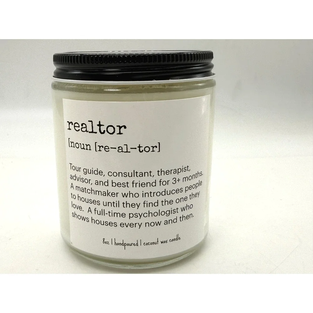 SmellsLike Candle Co Realtor Gift 8oz Coconut Wax Candle Pineapple Sage NEW